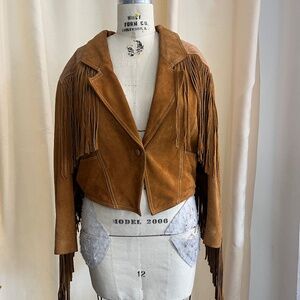 Vintage Moose Lake Lodge Suede Leather Jacket - Women's Small